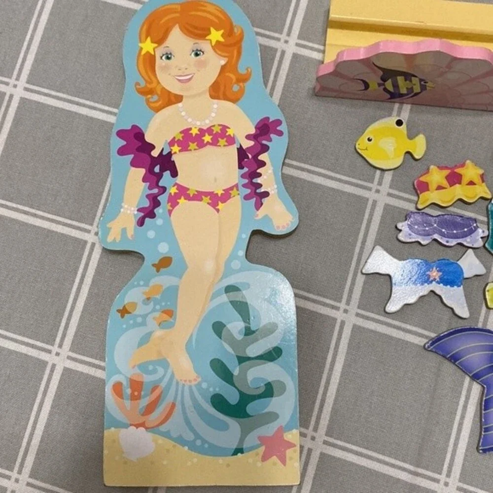 Magnetic Paper Doll Mermaid Tails Play Dress Up